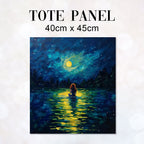 TOTE Starry Night Mermaid TP-6 Fabric Bag Panel