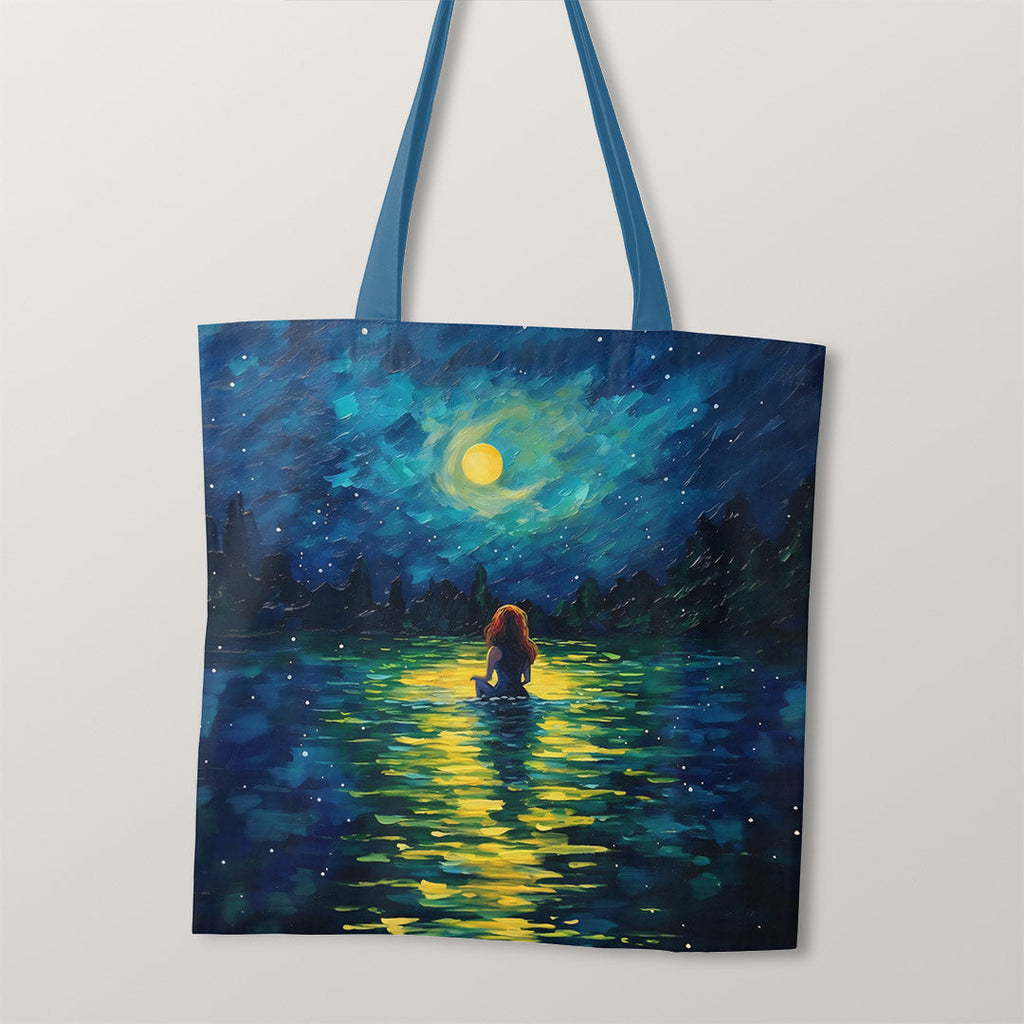 TOTE Starry Night Mermaid TP-6 Fabric Bag Panel