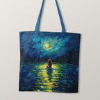 TOTE Starry Night Mermaid TP-6 Fabric Bag Panel