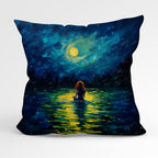 CUSHION Fabric Panel Starry Night Mermaid CP-6