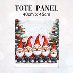 TOTE Singing Gnomes Fabric Bag Panel TP-600