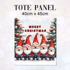 TOTE Singing Merry Gnomes Fabric Bag Panel TP-601