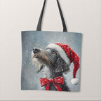 TOTE Winter Grey Lurcher Fabric Bag Panel TP-607