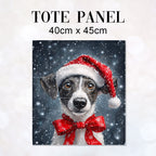 TOTE Winter Jack Russel Fabric Bag Panel TP-609