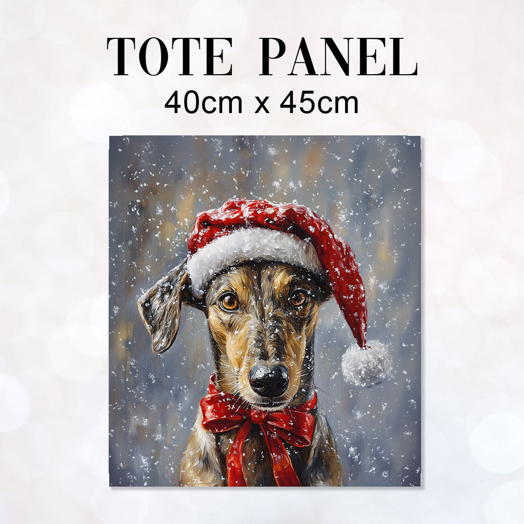 TOTE Winter Lurcher Fabric Bag Panel TP-610