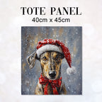 TOTE Winter Lurcher Fabric Bag Panel TP-610