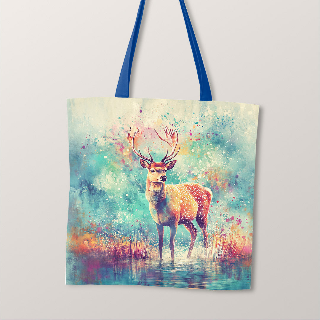 TOTE Beautiful Deer Fabric Bag Panel TP-614