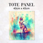 TOTE Beautiful Wolf Fabric Bag Panel TP-615