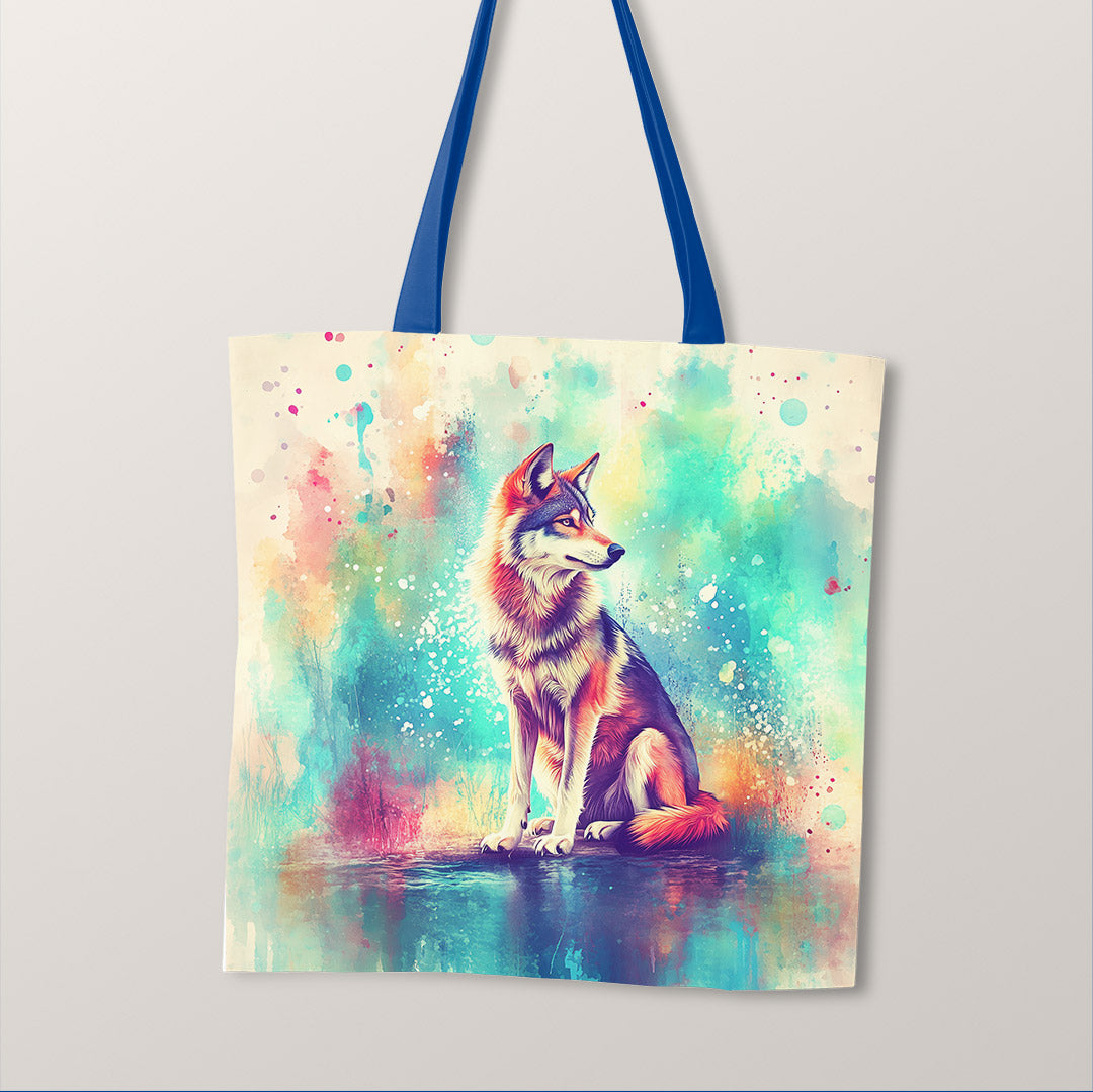 TOTE Beautiful Wolf Fabric Bag Panel TP-615