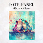 TOTE Lovely Frogs Fabric Bag Panel TP-617