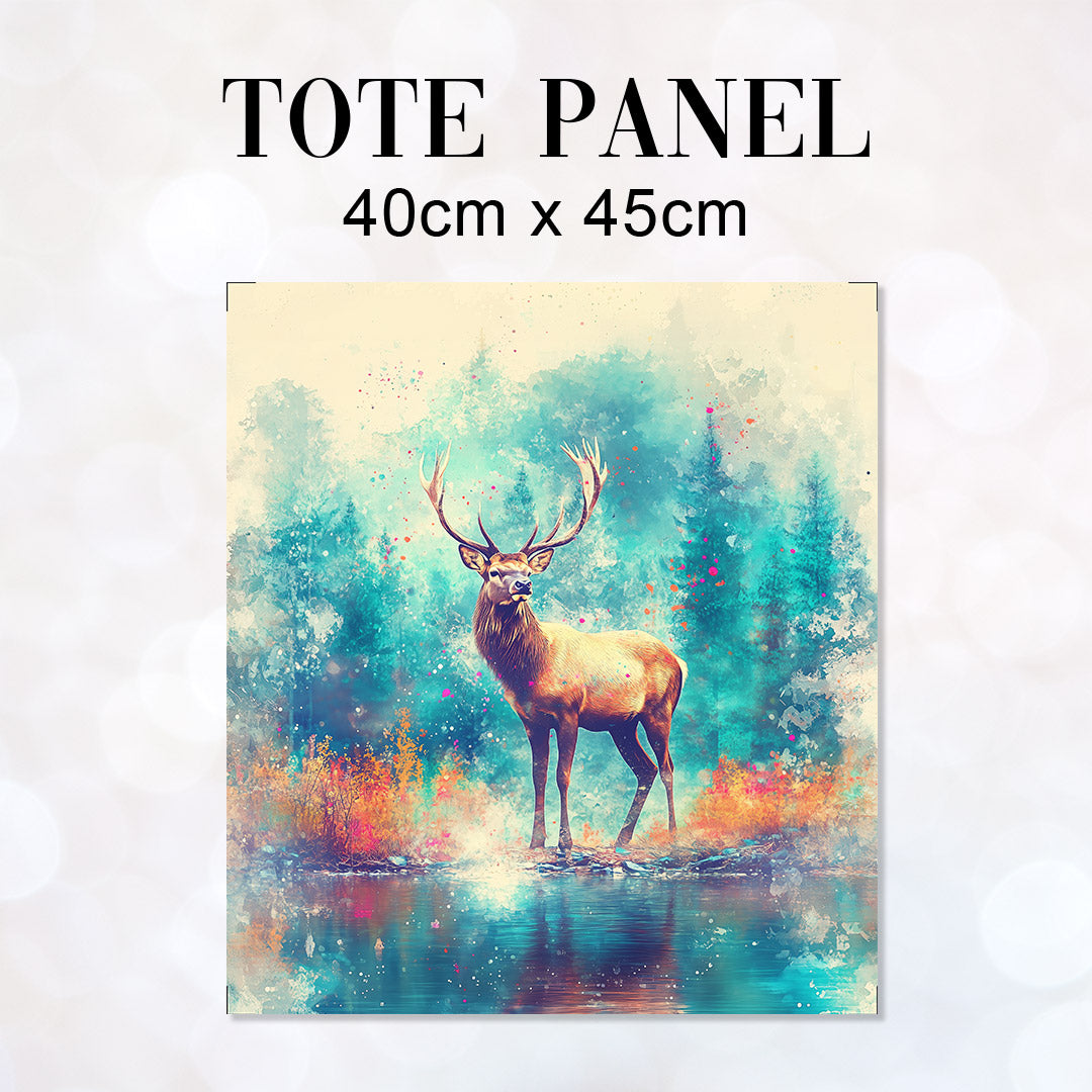TOTE Majestic Stag Fabric Bag Panel TP-618