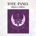 TOTE Floral Moon Stars TP-62 Fabric Bag Panel