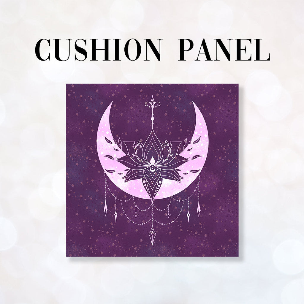 CUSHION Fabric Panel Floral Moon Stars CP-62