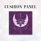 CUSHION Fabric Panel Floral Moon Stars CP-62