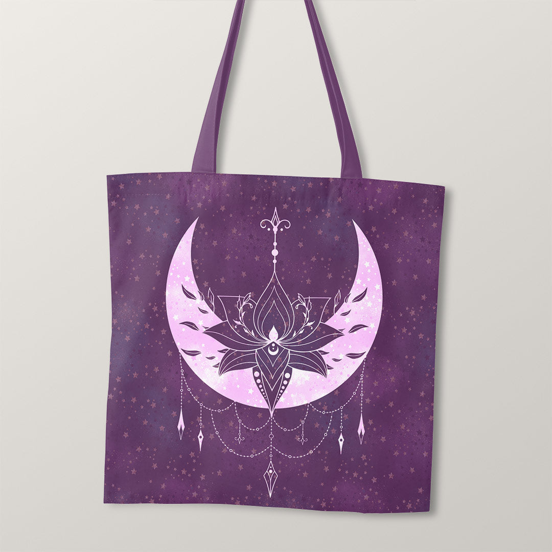 TOTE Floral Moon Stars TP-62 Fabric Bag Panel