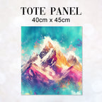 TOTE Snowy Mountains Fabric Bag Panel TP-620