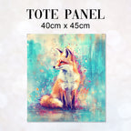 TOTE Watercolour Fox Fabric Bag Panel TP-625