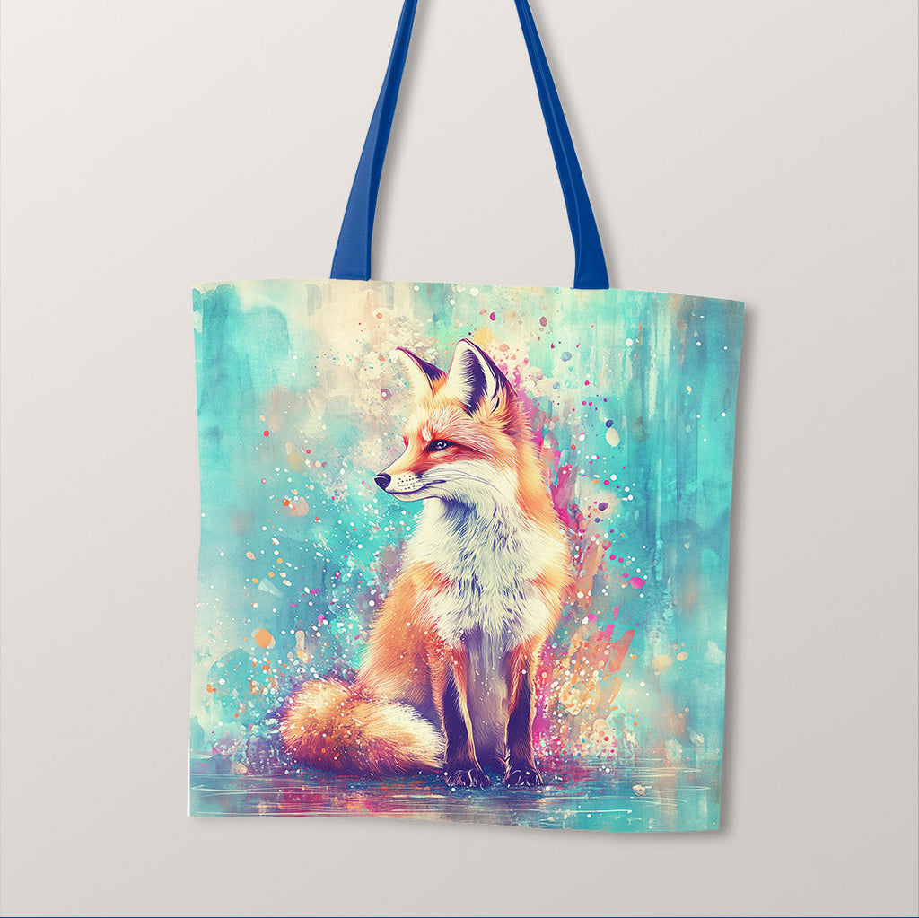 TOTE Watercolour Fox Fabric Bag Panel TP-625