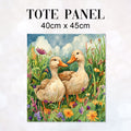 TOTE Meadow Ducks Fabric Bag Panel TP-633