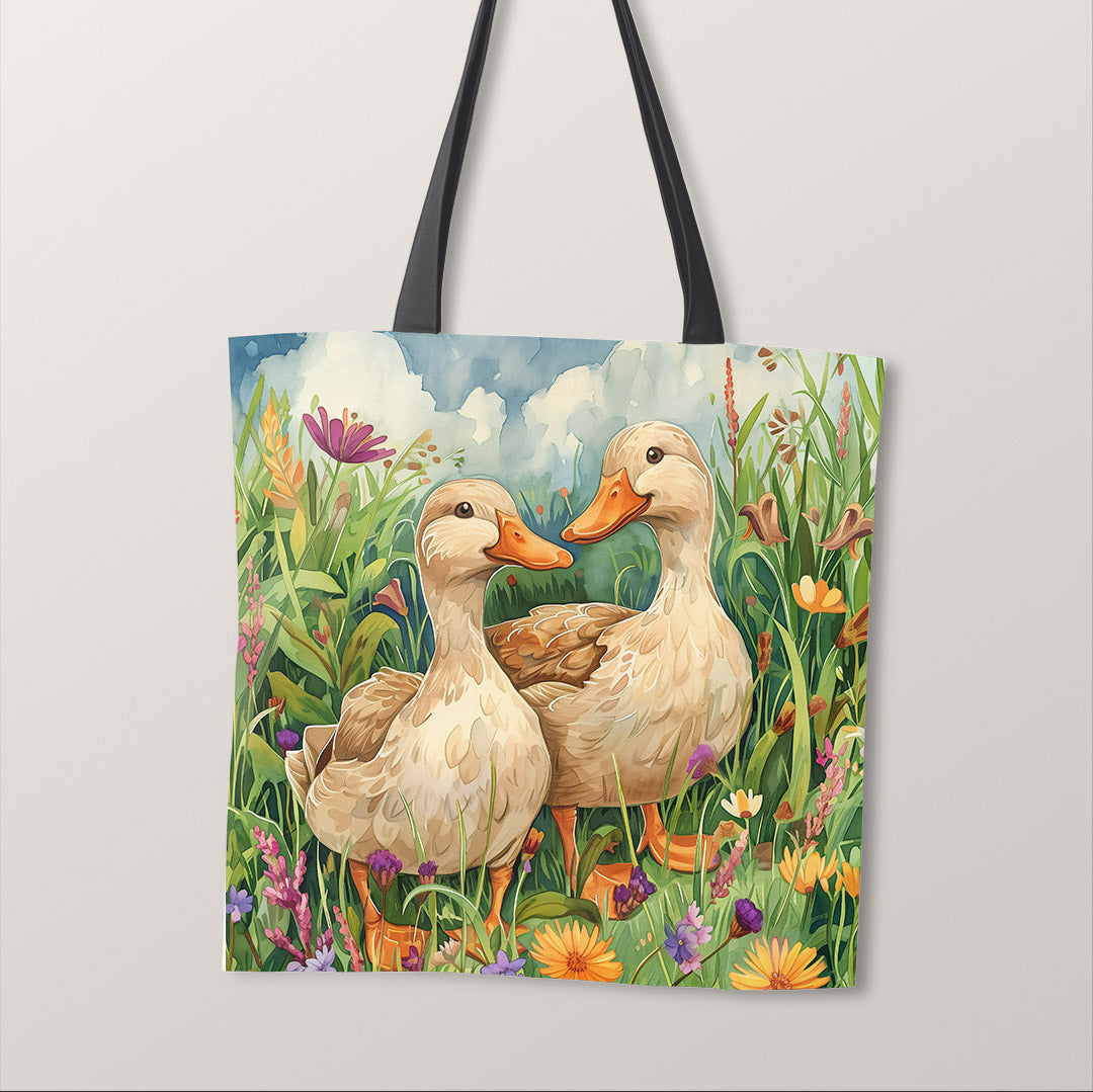 TOTE Meadow Ducks Fabric Bag Panel TP-633