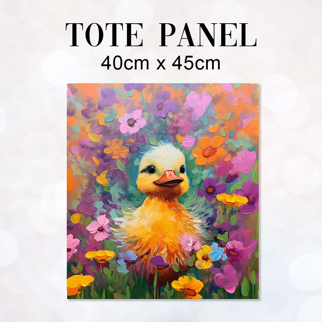 TOTE Floral Duck Fabric Bag Panel TP-634