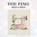 TOTE Floral Sewing Machine Fabric Bag Panel TP-636