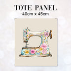 TOTE Floral Sewing Machine Fabric Bag Panel TP-636