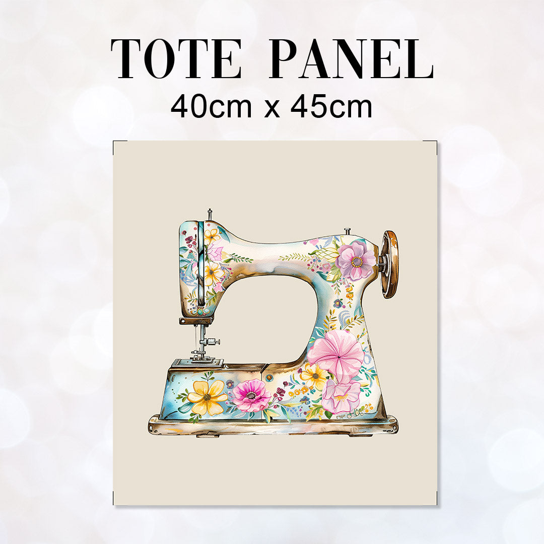 TOTE Floral Sewing Machine Fabric Bag Panel TP-636