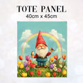 TOTE Rainbow Gnome Fabric Bag Panel TP-637