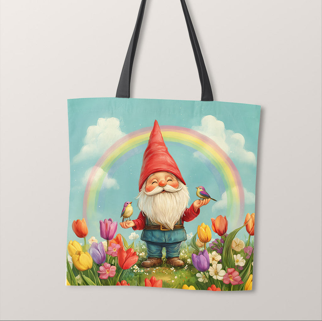 TOTE Rainbow Gnome Fabric Bag Panel TP-637