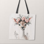 TOTE Floral Fawn Fabric Bag Panel TP-638