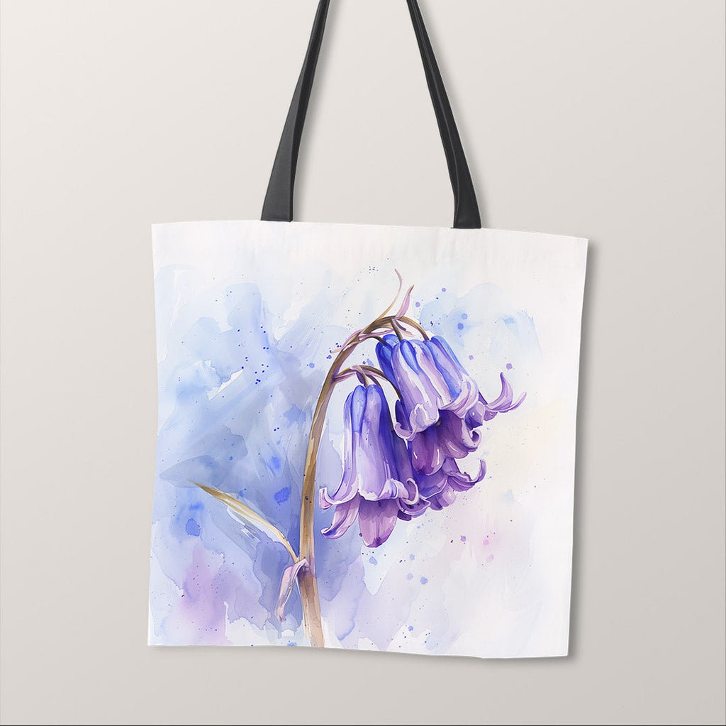 TOTE Watercolour Bluebell Fabric Bag Panel TP-639