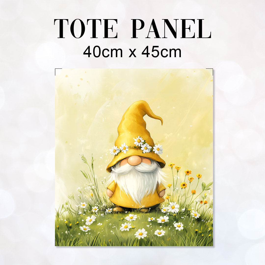 TOTE Daisy Gnome Fabric Bag Panel TP-642