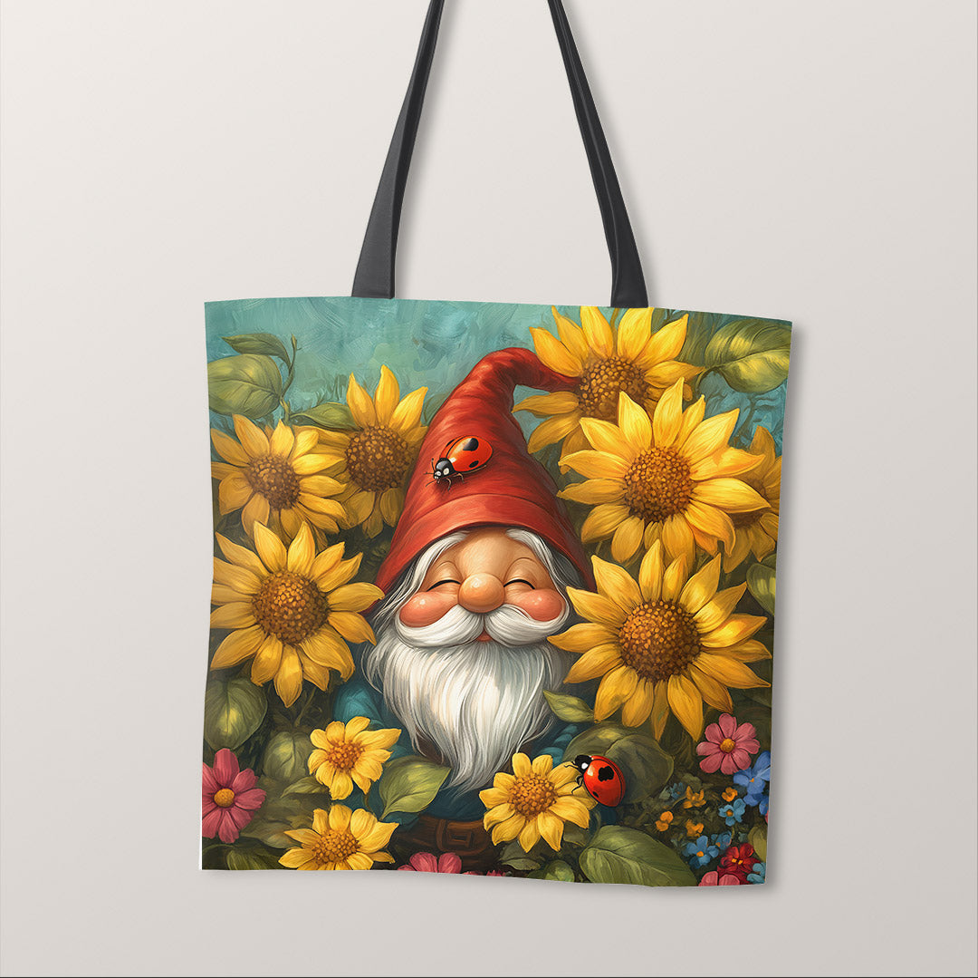 TOTE Sunflower Gnome Fabric Bag Panel TP-643