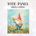 TOTE Flower Gnome Fabric Bag Panel TP-646