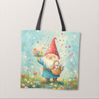 TOTE Flower Gnome Fabric Bag Panel TP-646