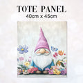 TOTE Lilac Gnome Fabric Bag Panel TP-648