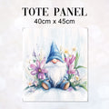TOTE Blue Gnome Fabric Bag Panel TP-649