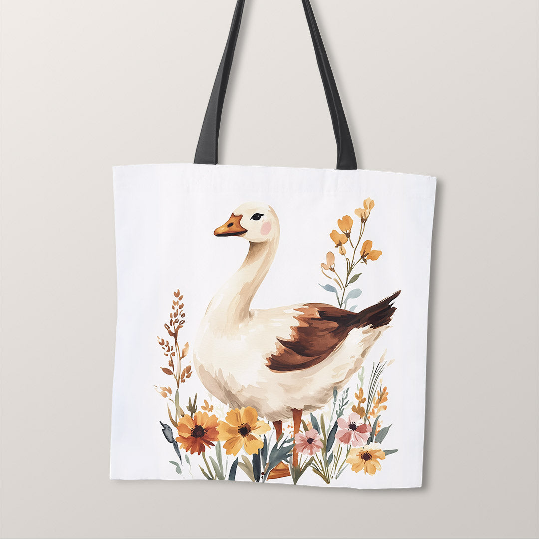TOTE Floral Goose Fabric Bag Panel TP-654