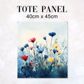 TOTE Blue Meadow Fabric Bag Panel TP-656