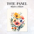TOTE Vintage Flowers Fabric Bag Panel TP-657