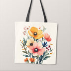 TOTE Vintage Flowers Fabric Bag Panel TP-657