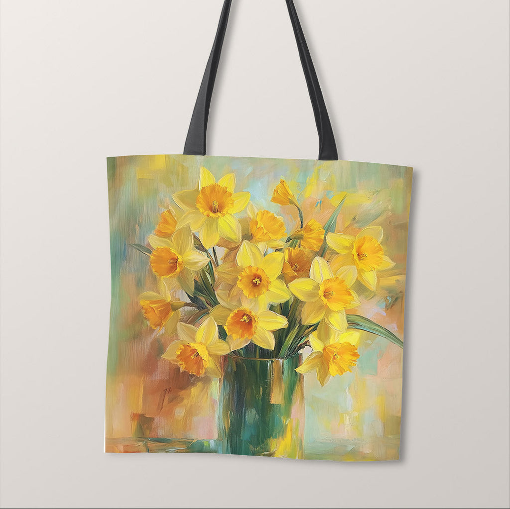 TOTE Daffodil Vase Fabric Bag Panel TP-659