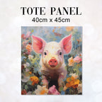 TOTE Baby Pig TP-66 Fabric Bag Panel