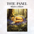 TOTE Fox and Bluebells Fabric Bag Panel TP-660
