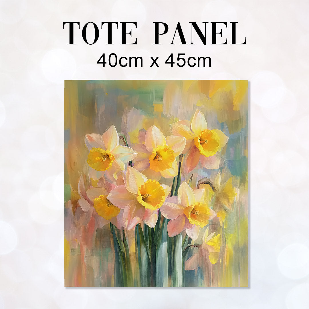 TOTE Daffodils Fabric Bag Panel TP-661