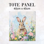 TOTE Spring Rabbit Fabric Bag Panel TP-665