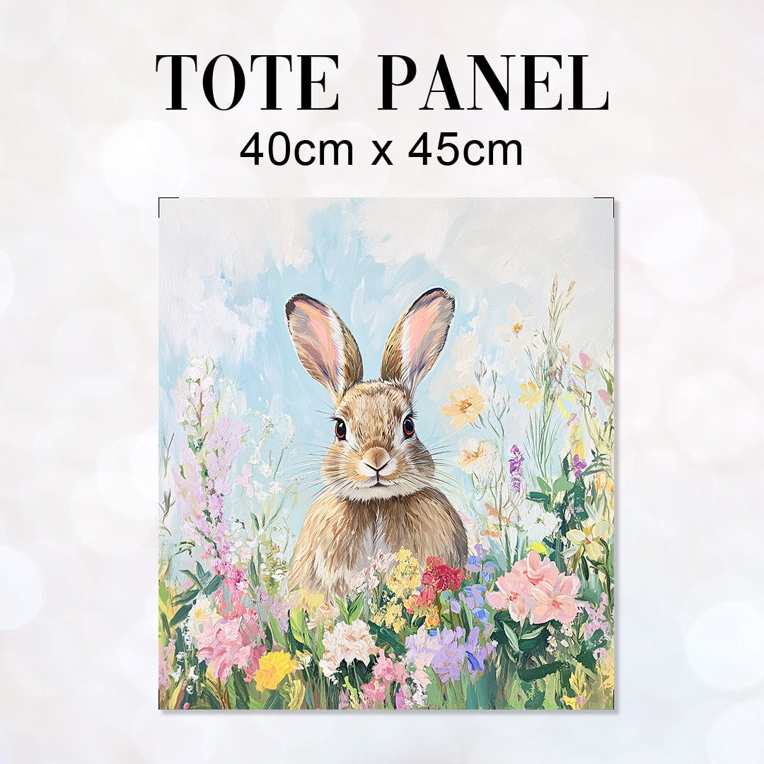 Rabbit Fabric Panel for sewing Tote Bags – Custom Fabrics UK