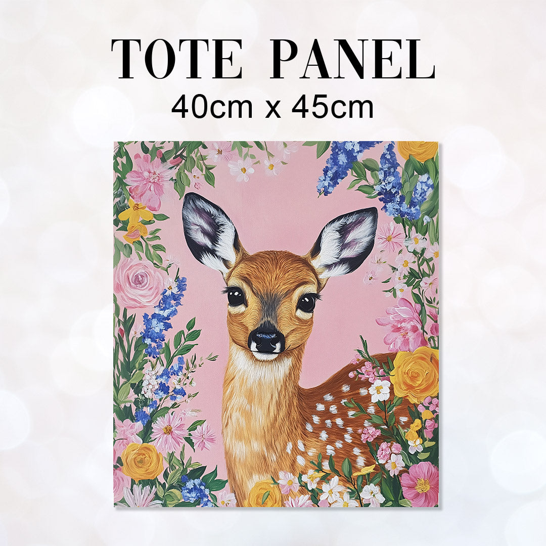 TOTE Spring Fawn Fabric Bag Panel TP-666