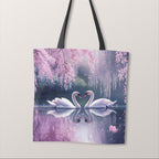 TOTE Swans Fabric Bag Panel TP-669